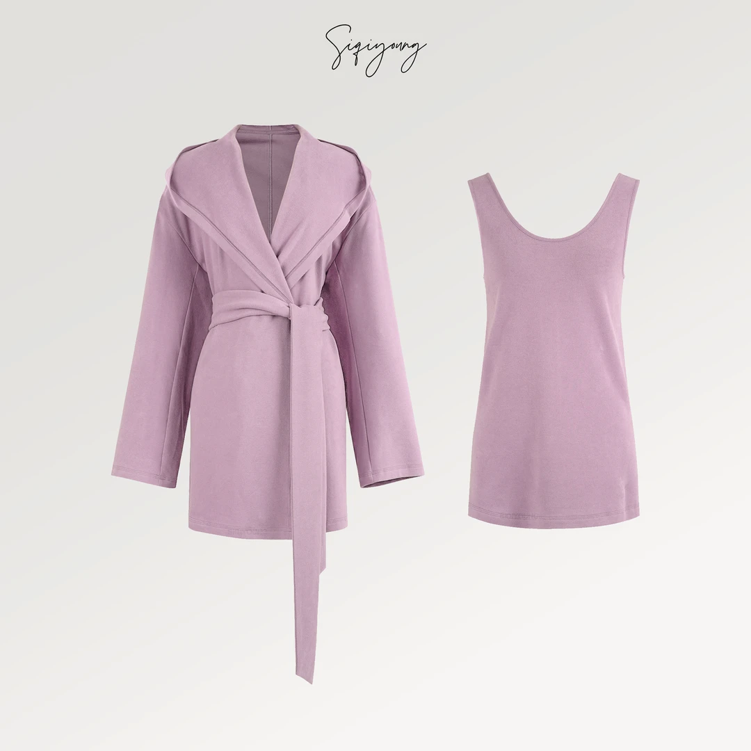 SIQIYOUNG 普利维亚-斗篷外套两件套