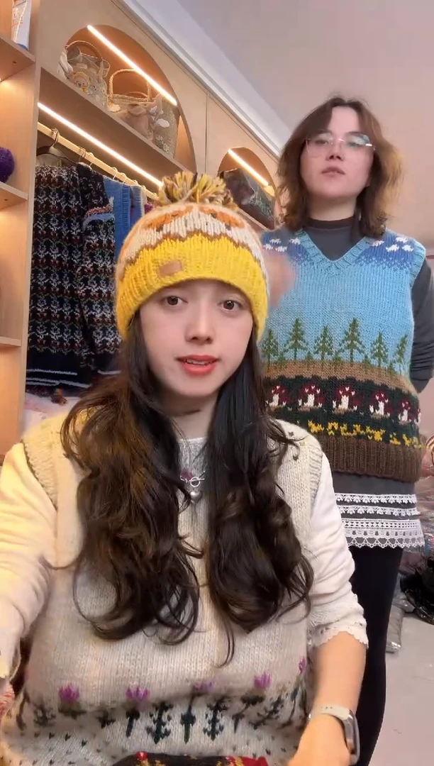 羊毛美利奴黄色狐狸单球帽