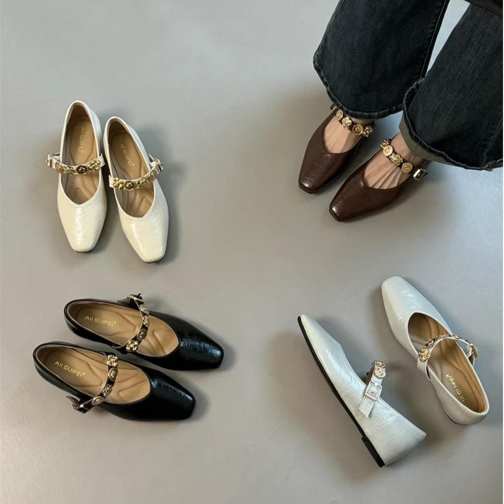 法式复古小香风内增高玛丽珍鞋气质百搭通勤温柔晚晚单鞋35-2