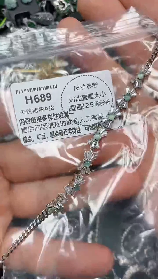 颈饰未镶嵌翡翠H689手链