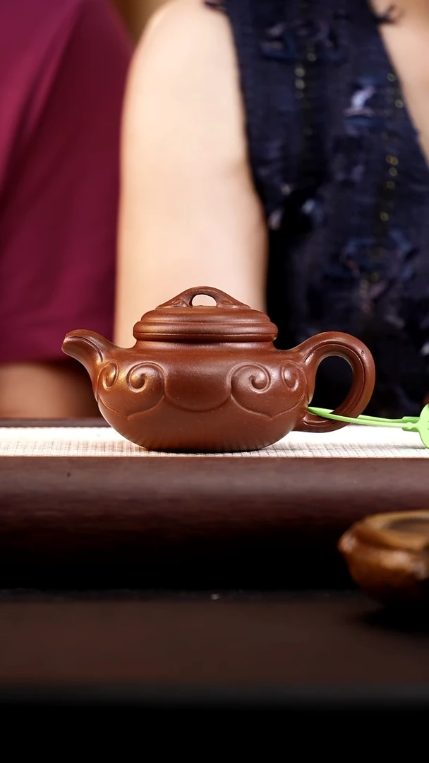 茶壶紫砂底槽清仿古如意