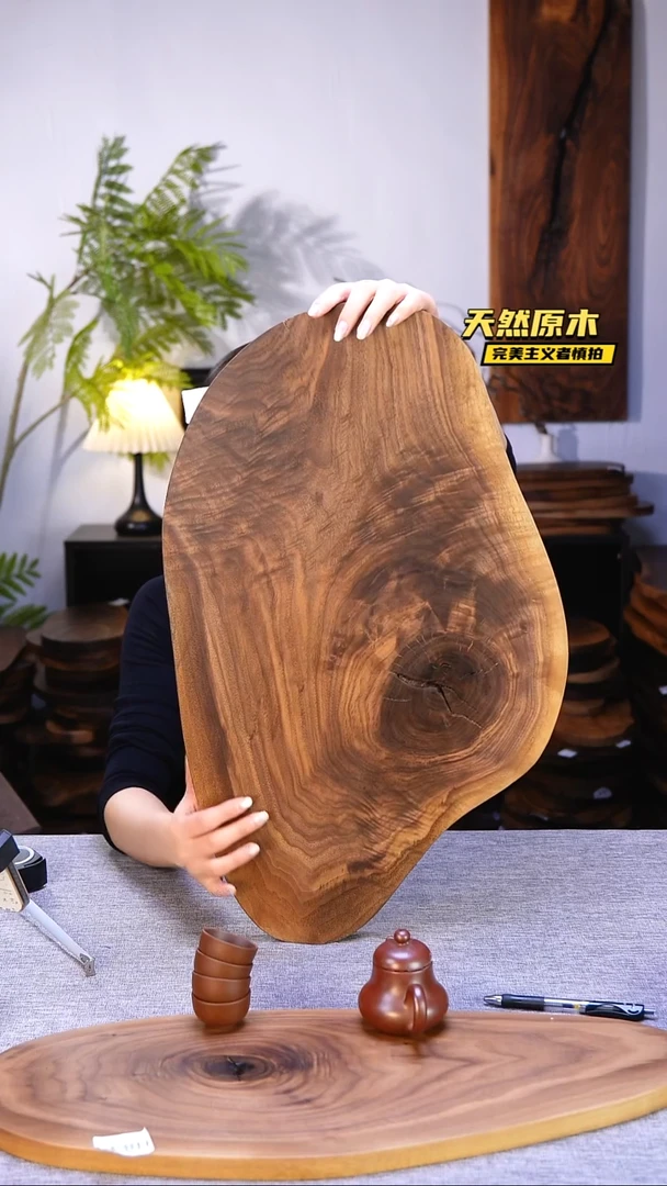 木北美黑胡桃原木.干裂疤结不属于商品质量问题完美主义者慎拍