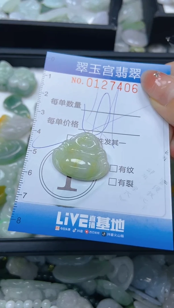 翡翠未镶嵌颈饰闪购0127406