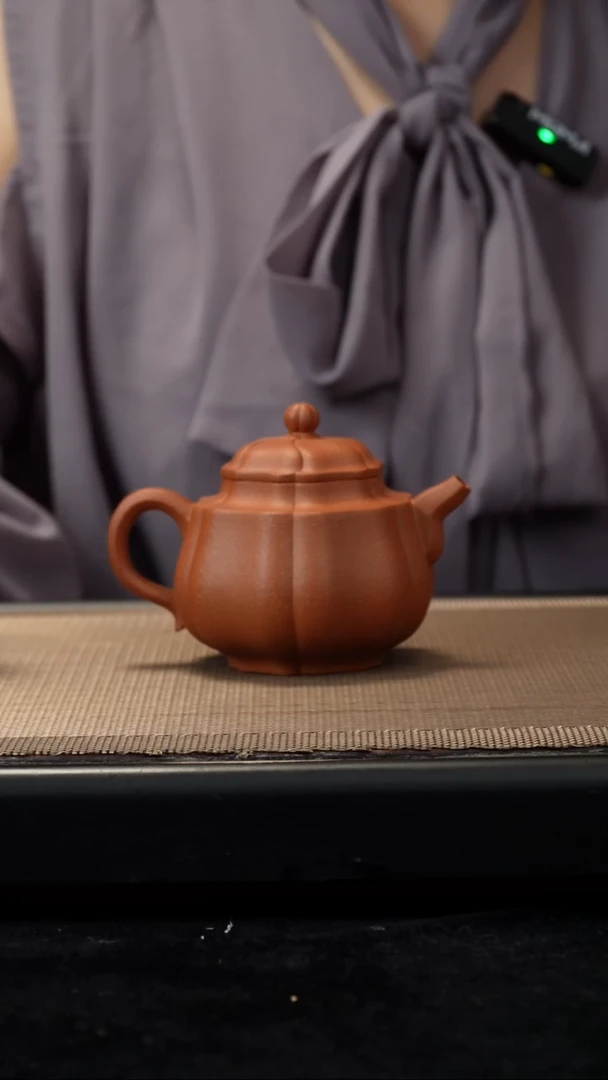 茶壶紫砂降坡筋纹风谣200CC