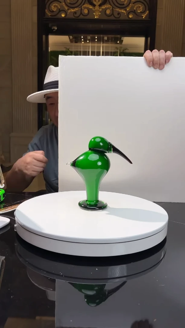 【闪购商品】茶宠AJ03183小鸟艺术摆件绿色