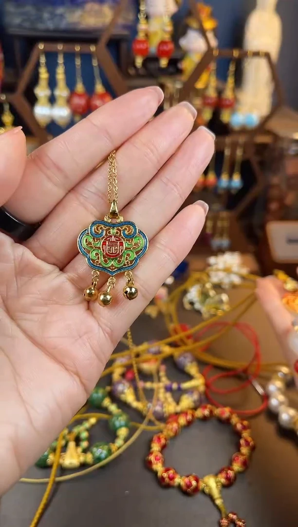 【闪购商品】102号如意珐琅景泰蓝吊坠