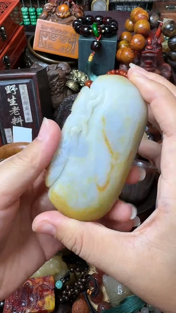 未镶嵌和田玉把件主播推荐：一物一拍，讲解为准！