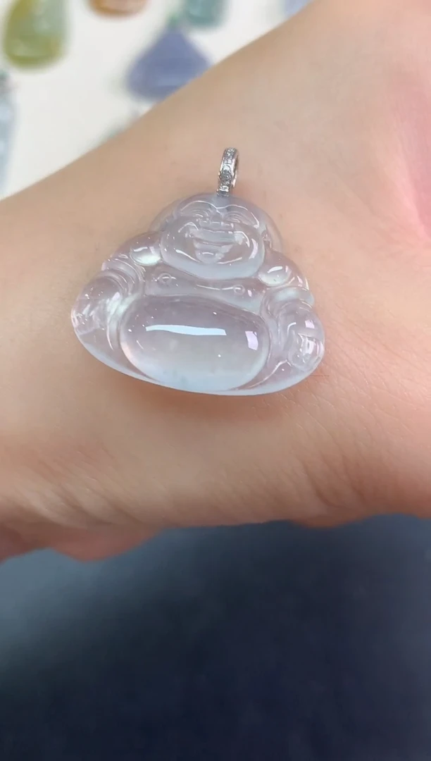 吊坠(不含链)18K金镶嵌翡翠吊坠(不含链)|3980