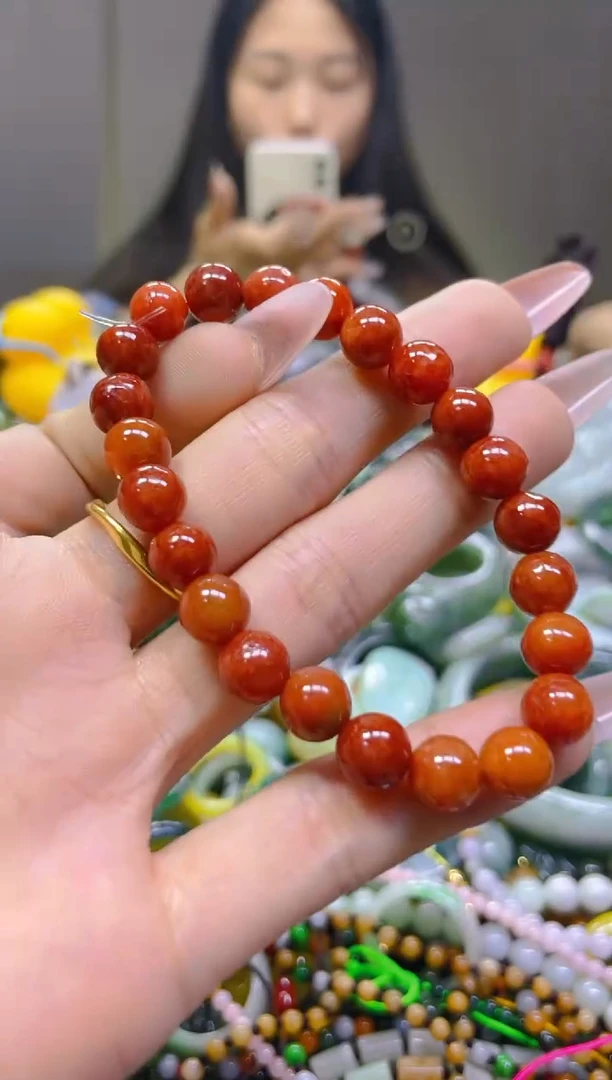 翡翠未镶嵌颈饰7MM/E/翡翠A货一图一物