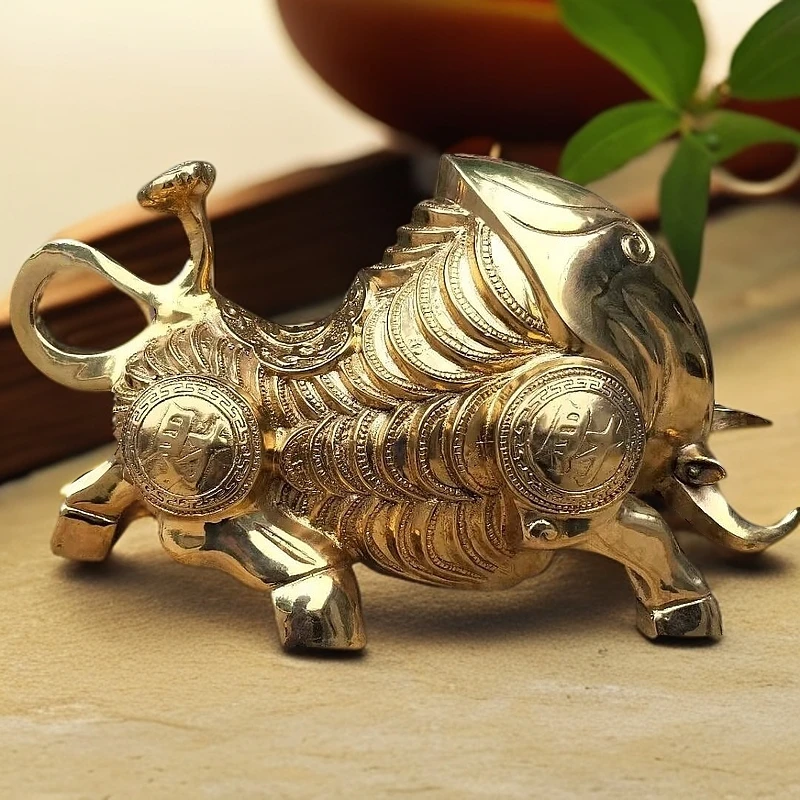 财运如虹金牛旺市家居装饰工艺品