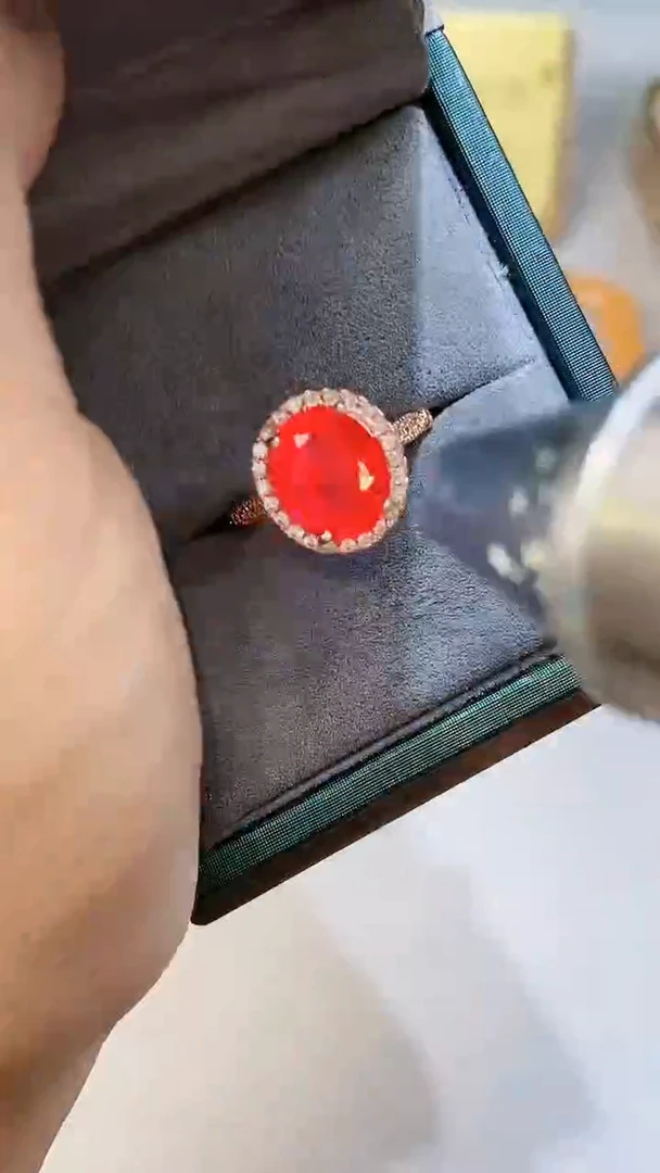 【闪购商品】红宝石戒指银S925镶嵌354