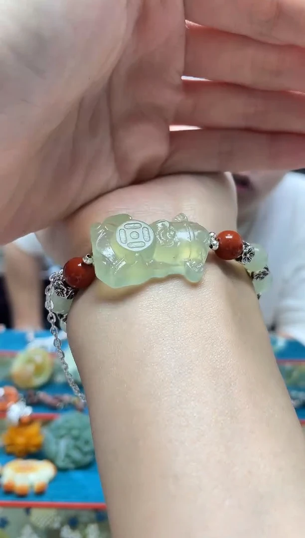 未镶嵌岫玉手链·多样性发货*拍一发一