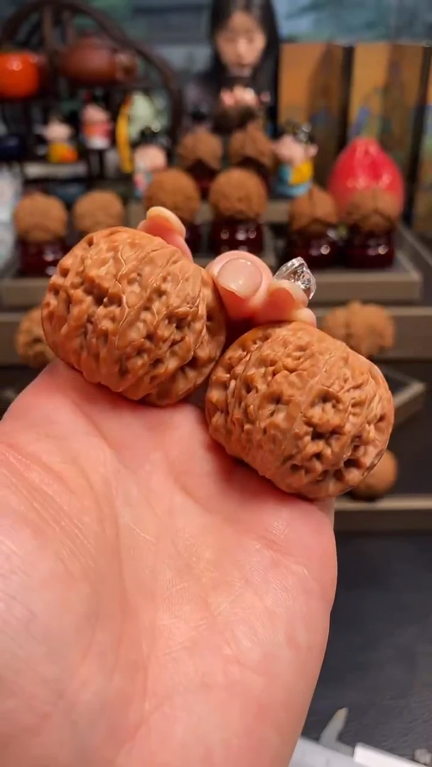 【闪购商品】文玩核桃把件H413磨盘39