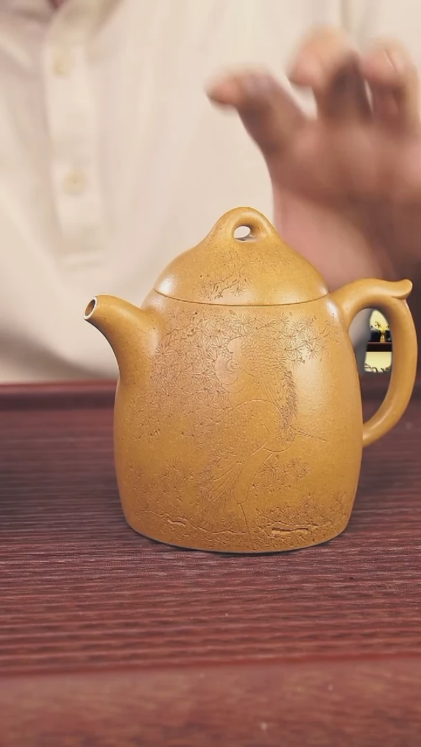 茶壶紫砂260cc顾氏手工紫砂