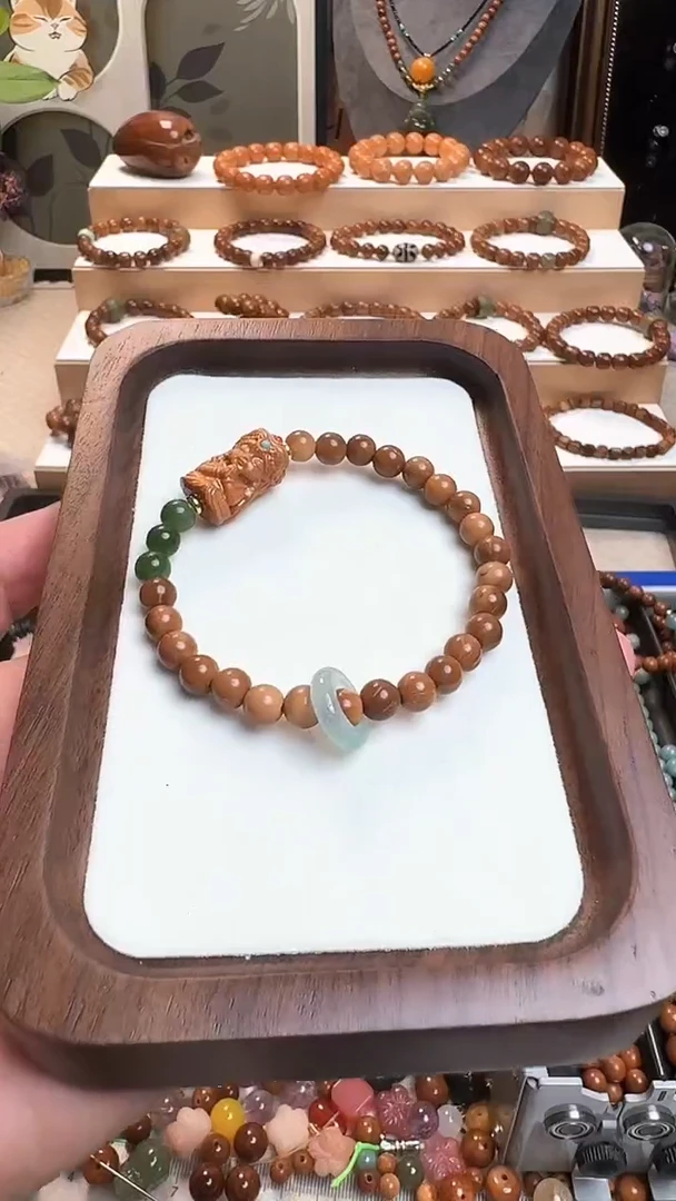 未镶嵌库克手串碧玉扎基库克单圈卡6