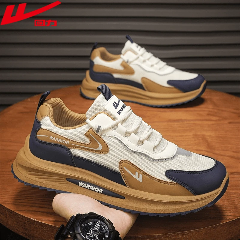 回力休闲秋季新款透气软底运动跑步鞋百搭潮流潮鞋男士休闲鞋韩版