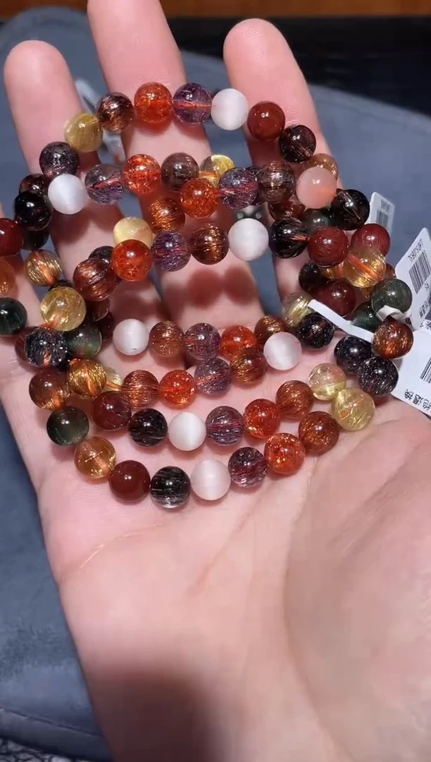 未镶嵌手链水晶多宝单圈A8（多样性发其一）