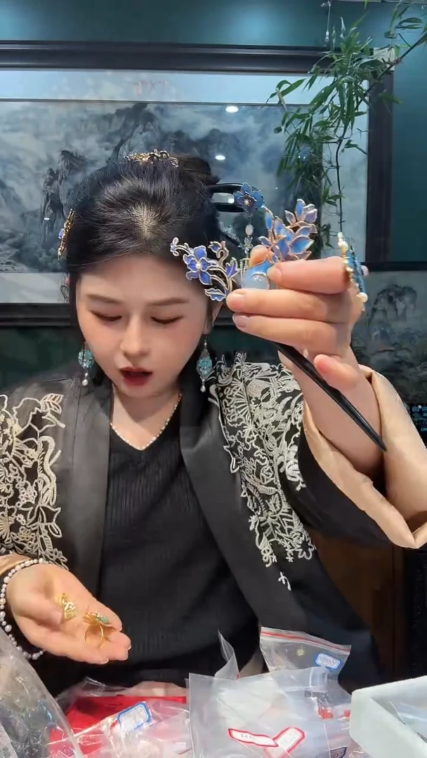 大理石铁合金非遗手工首饰