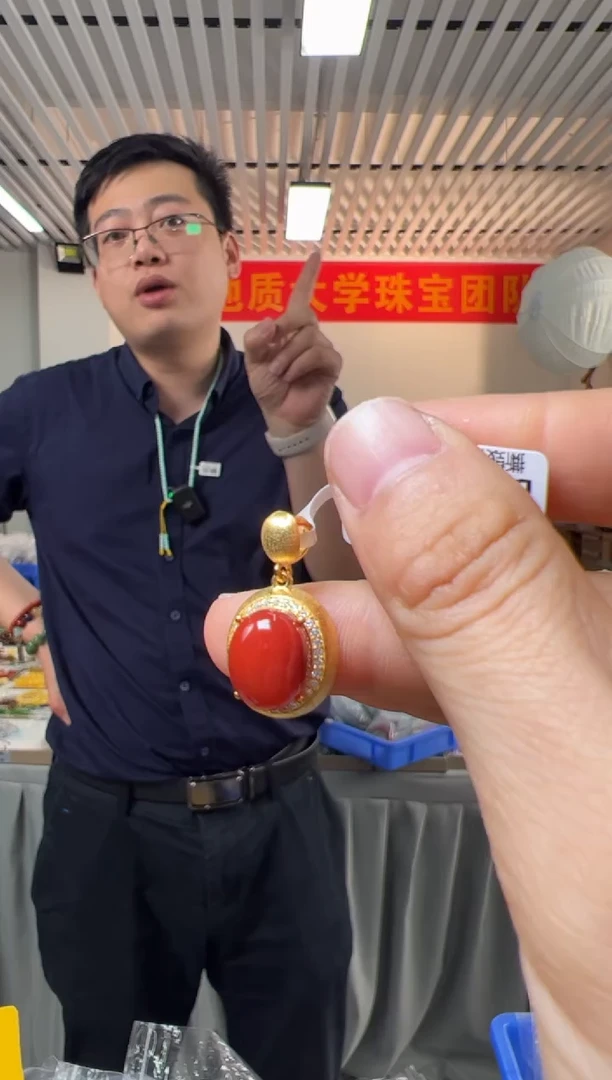 【闪购商品】南红玛瑙颈饰银S925镶嵌约11*9mm精品瓦西料南红