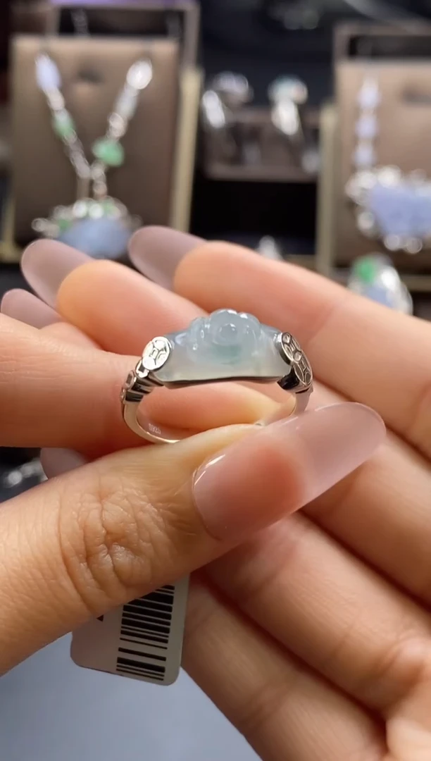 颈饰银S925镶嵌翡翠17357