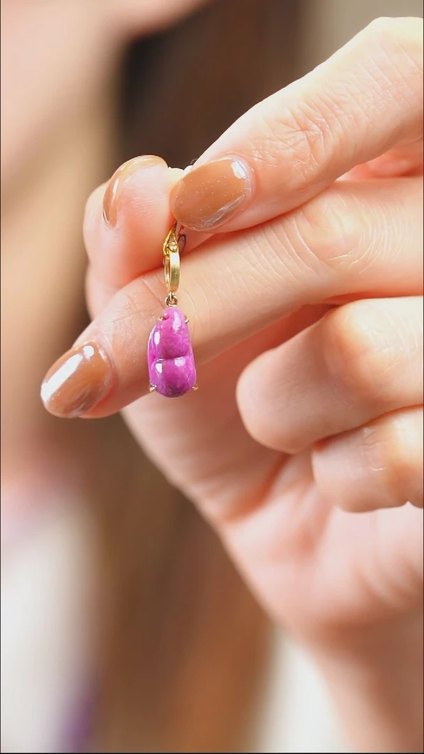 苏纪石（舒俱来）18K金镶嵌吊坠(不含链)3653