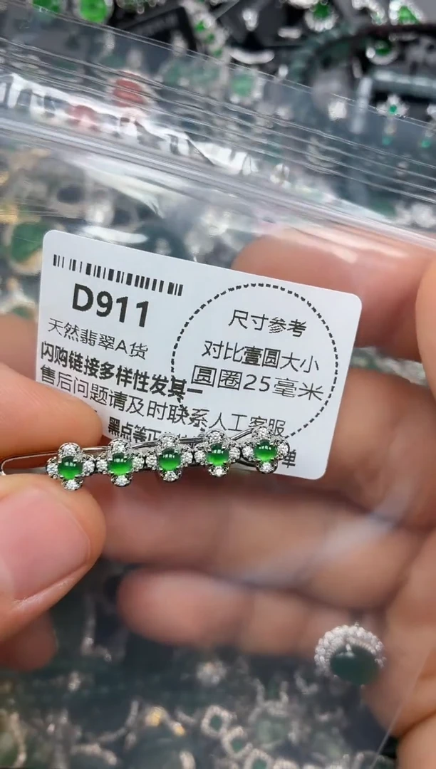 颈饰未镶嵌翡翠D911发夹