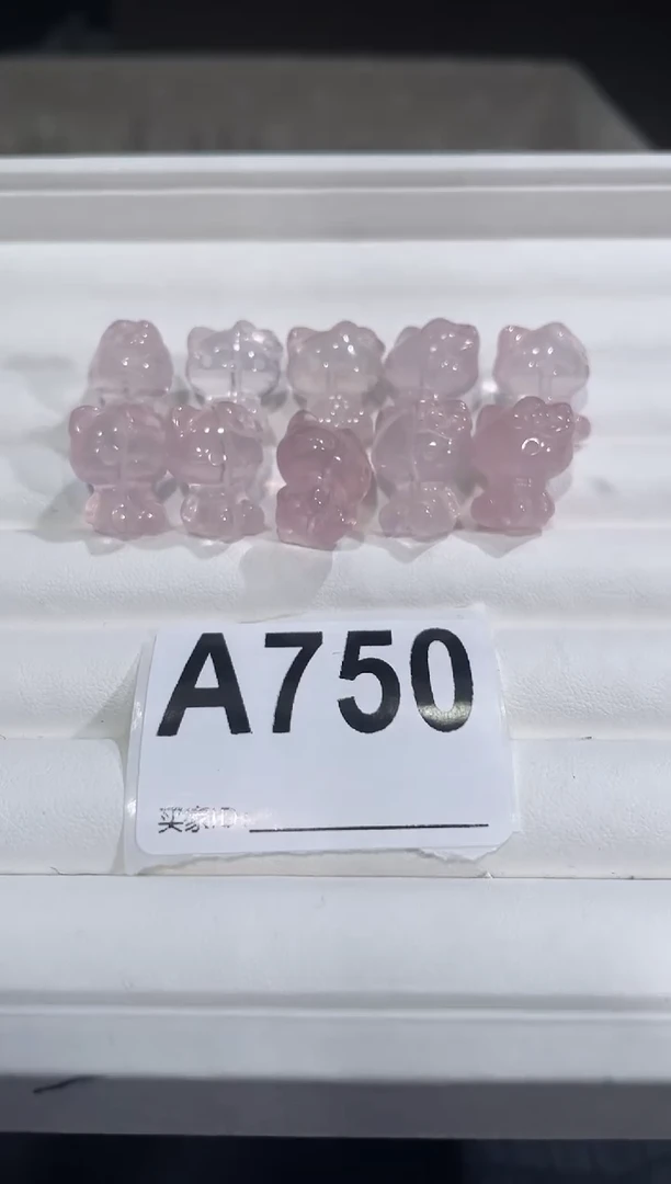 水晶手链未镶嵌A750紫马粉小猫多样性发一