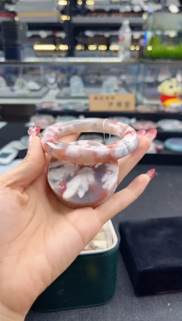 未镶嵌手镯石英质玉56--57圈口（赠品镯心）S937534