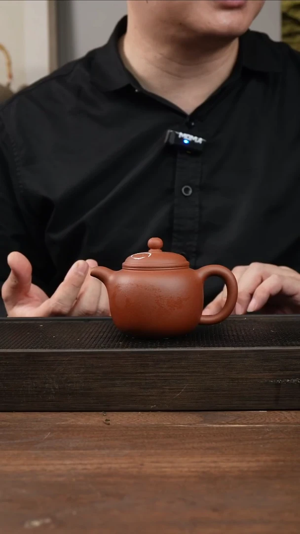 茶杯紫砂红清水匏尊     200CC    微瑕