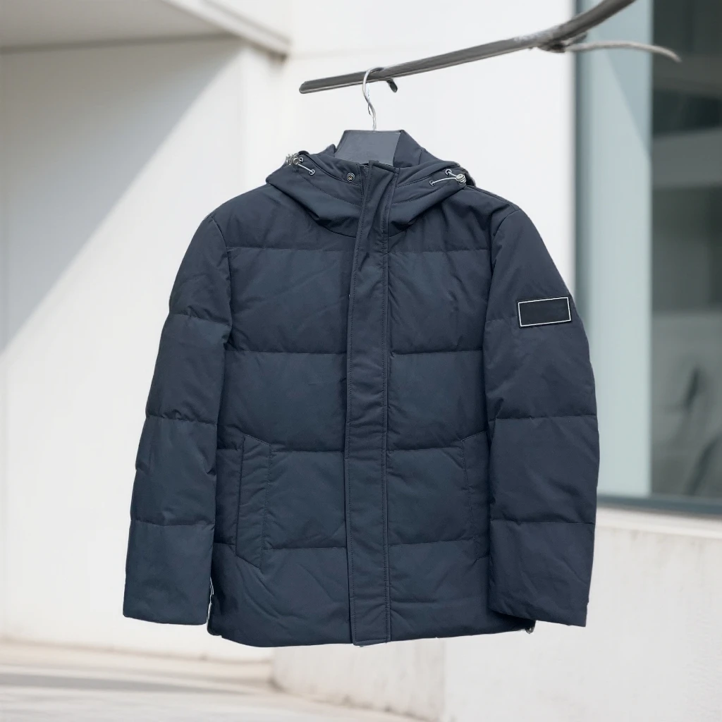 男士秋冬保暖羽绒服外套70060黑色