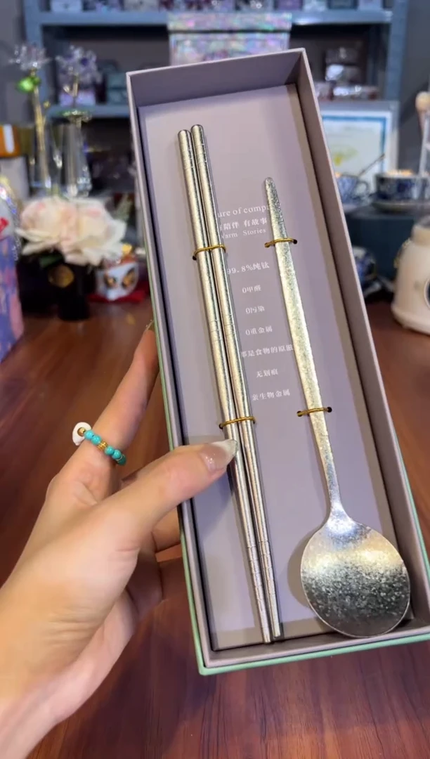 66採光筷+勺（银色）