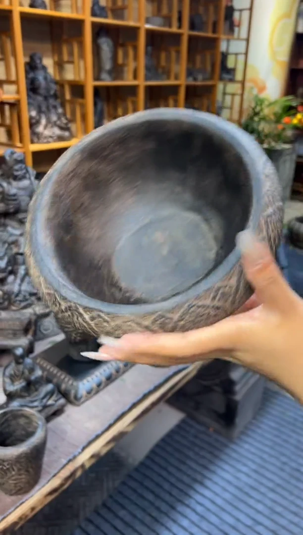 陶土【火山泥】莲花钵