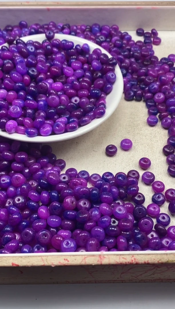 【闪购商品】玛瑙/玉髓颈饰未镶嵌w2193舒俱来算盘8*5mm*50颗