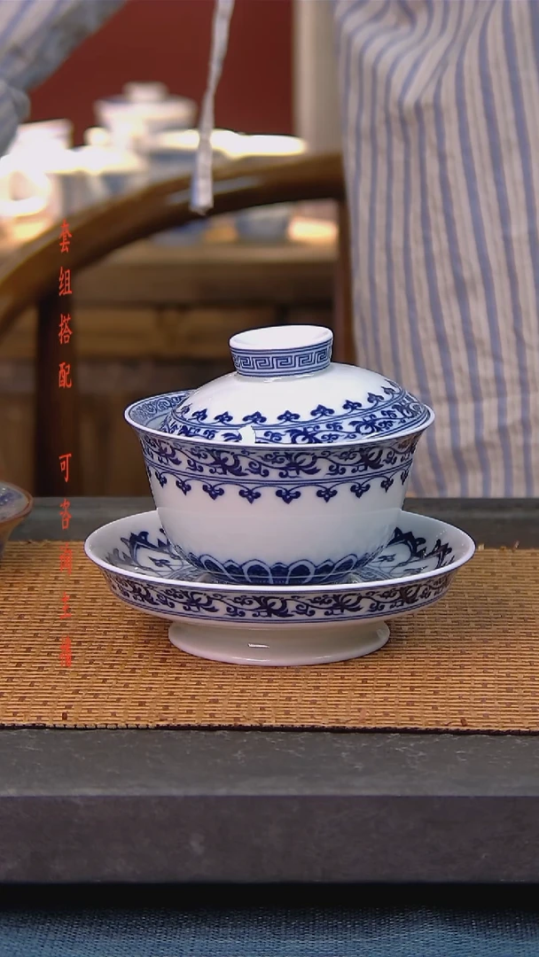 简装家用款件套 白瓷陶瓷茶具