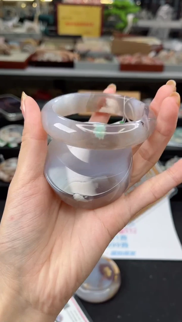 【闪购商品】石英质玉手镯未镶嵌60圈口（赠品镯心）3540360