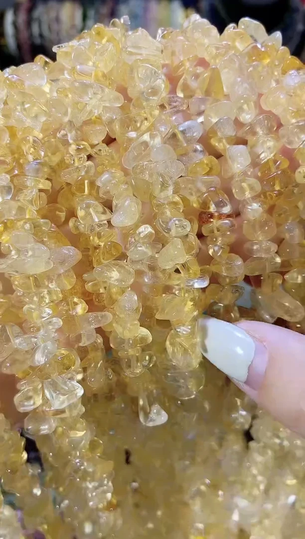 未镶嵌珠宝半成品水晶AA黄水晶