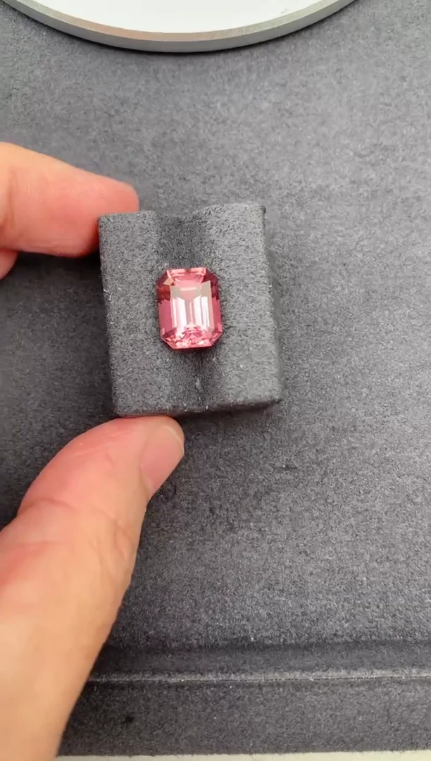 未镶嵌裸石碧玺4.95ct 粉碧玺BA