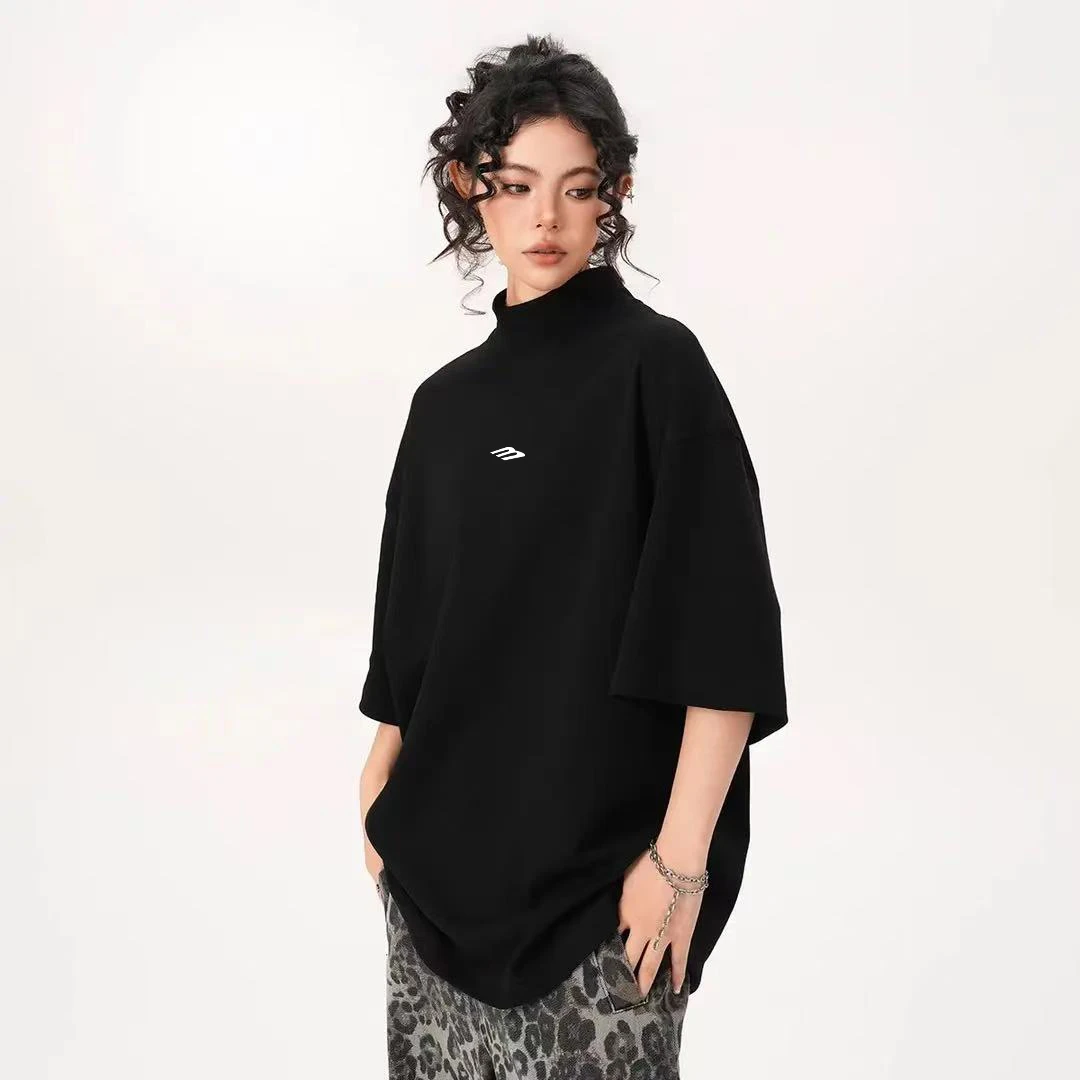 短袖男t恤衣服男款爆款2025新款夏季日常短袖圆领印花T恤情侣上衣