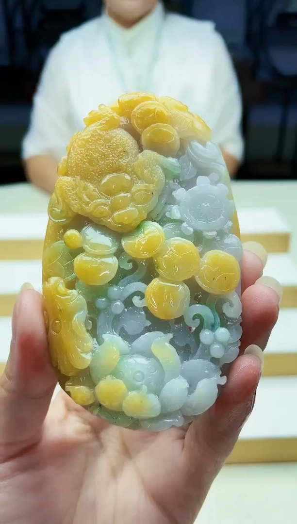 未镶嵌定制翡翠毛货09230255