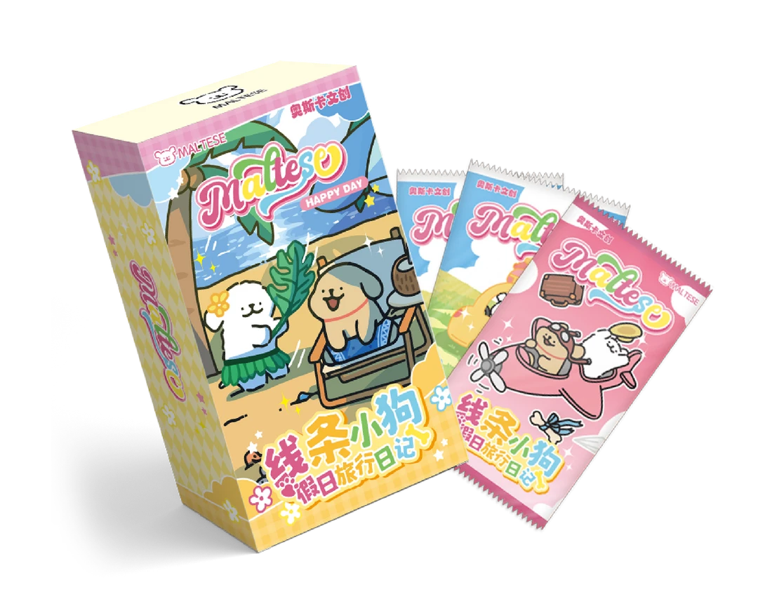 【宠粉】奥斯卡文创-线条小狗-国王卡二创 收藏卡牌