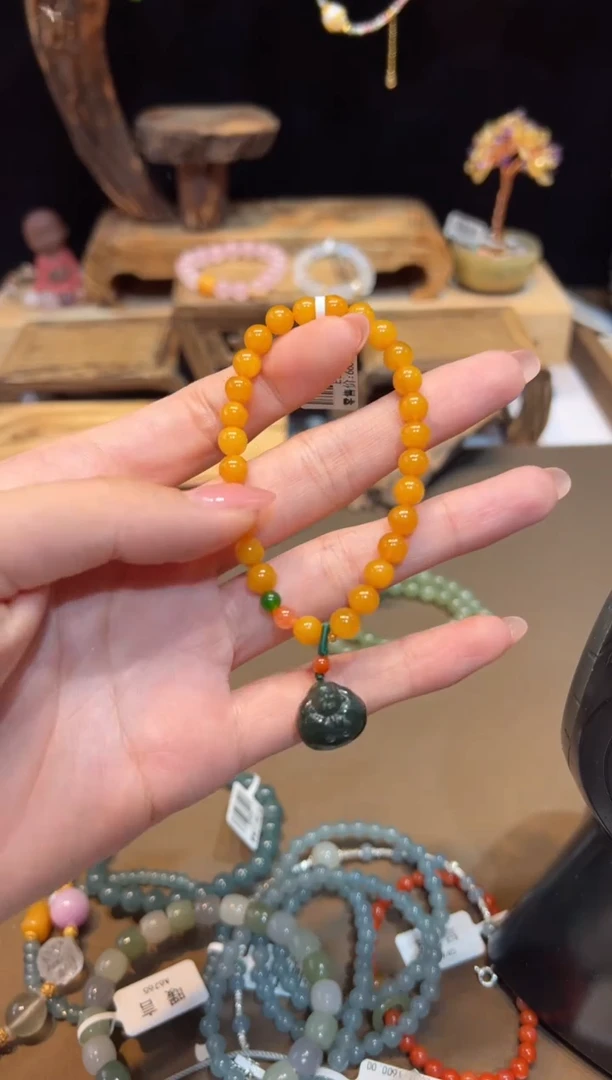 手饰琥珀未镶嵌手饰@@E548