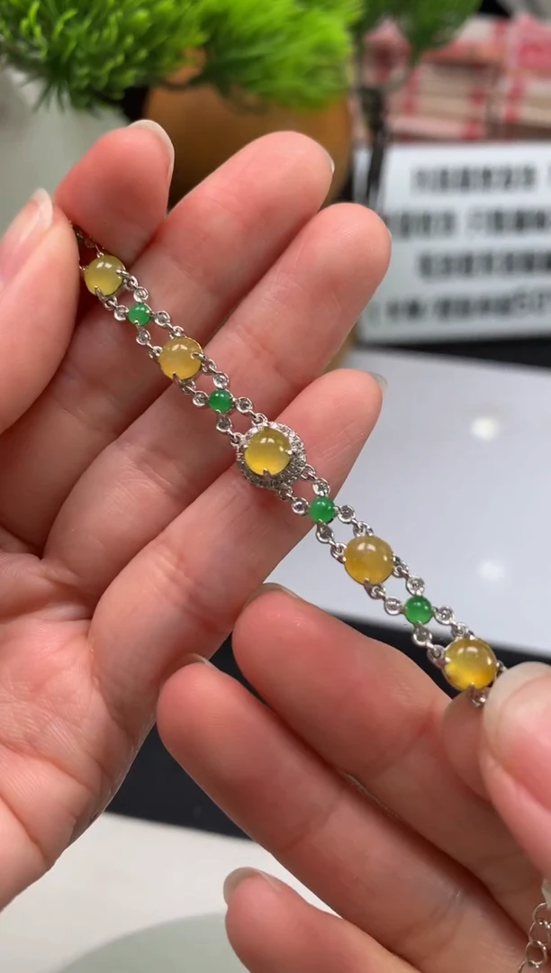 未镶嵌手链翡翠观*在---124916