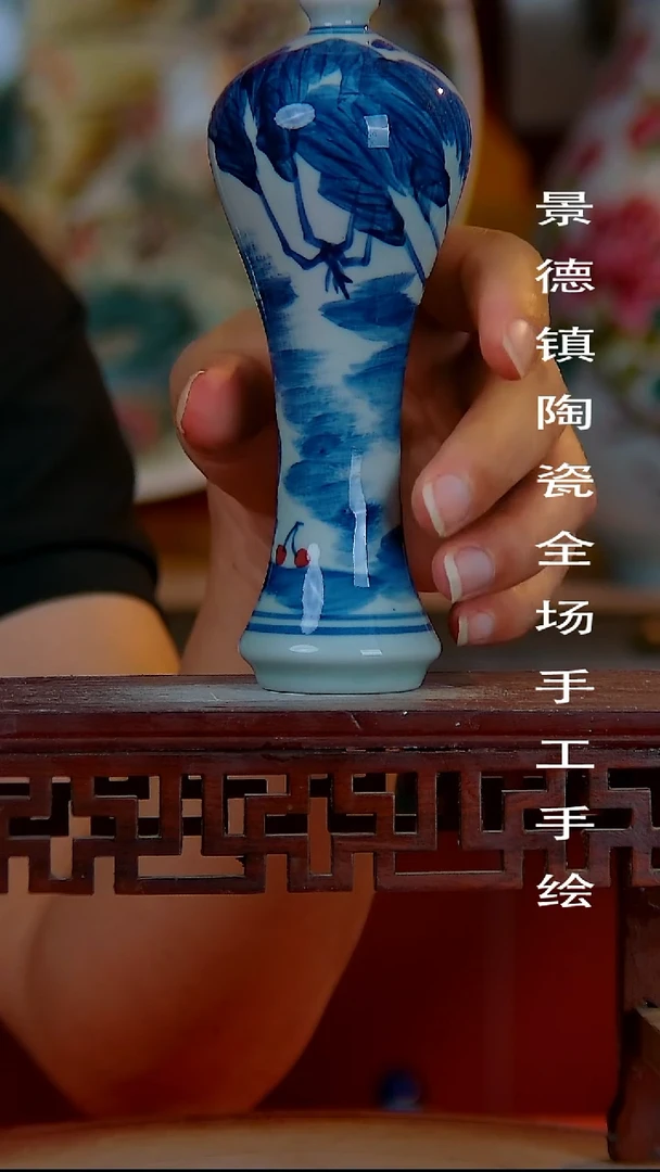 摆件景德镇陶瓷 全场手工手绘
