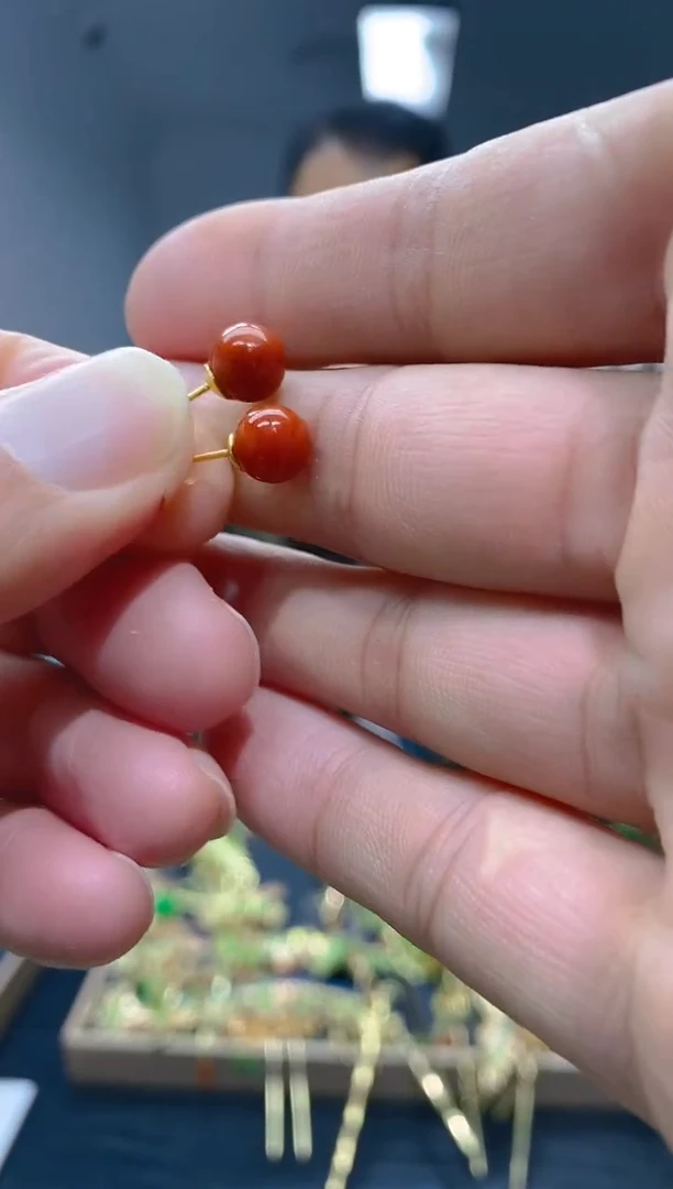 【闪购商品】翡翠耳饰合金30翡翠耳钉