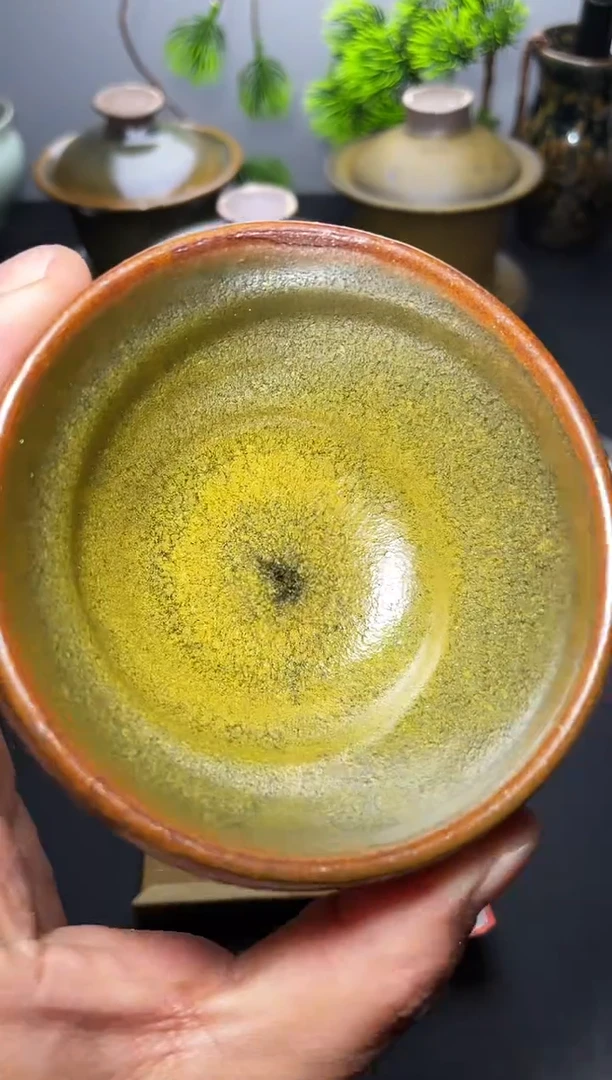 茶盏349（微瑕）叶紫建盏