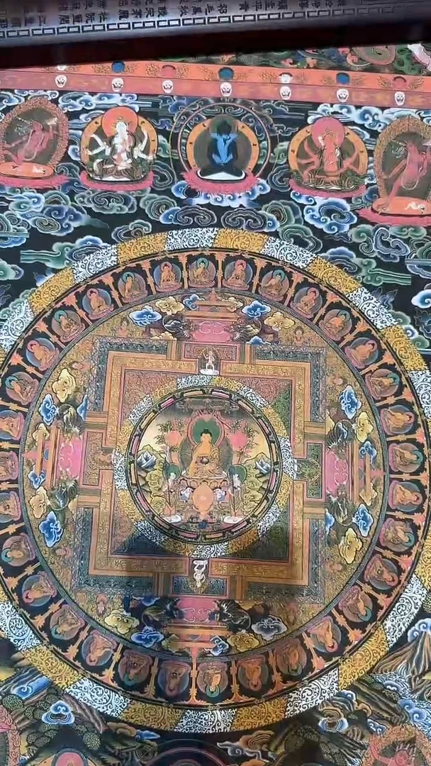 卷轴画【主播精品】高端卷轴画——唐卡AA152曼茶罗