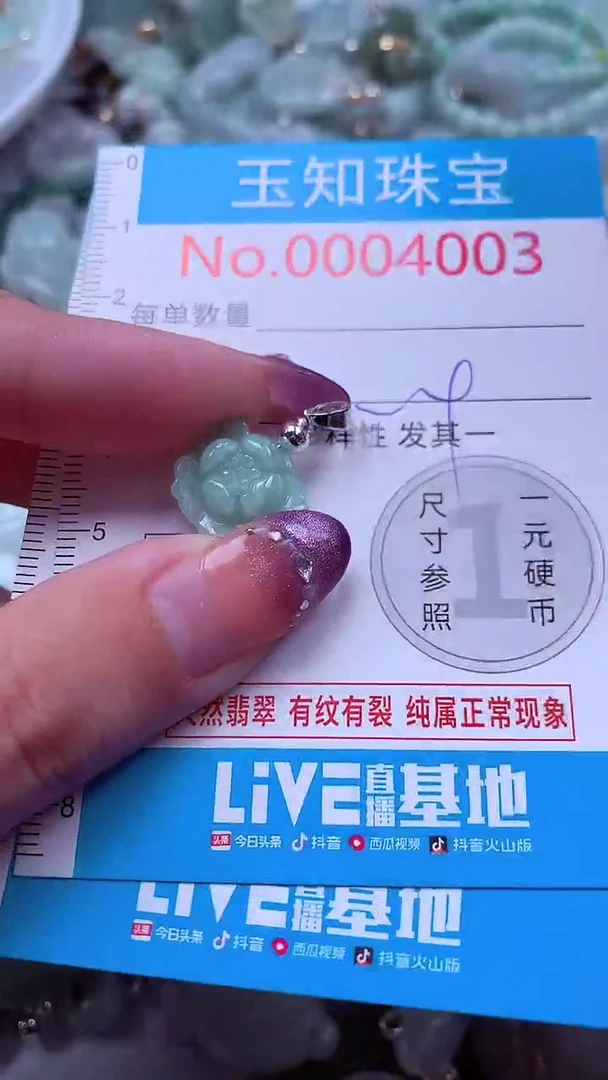 翡翠未镶嵌吊坠(不含链)4003