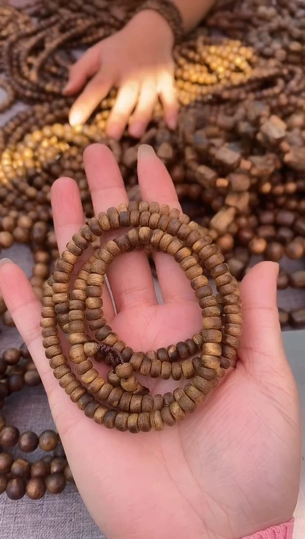 【闪购商品】沉香手串随型算盘珠多圈棋楠手串多样性发一