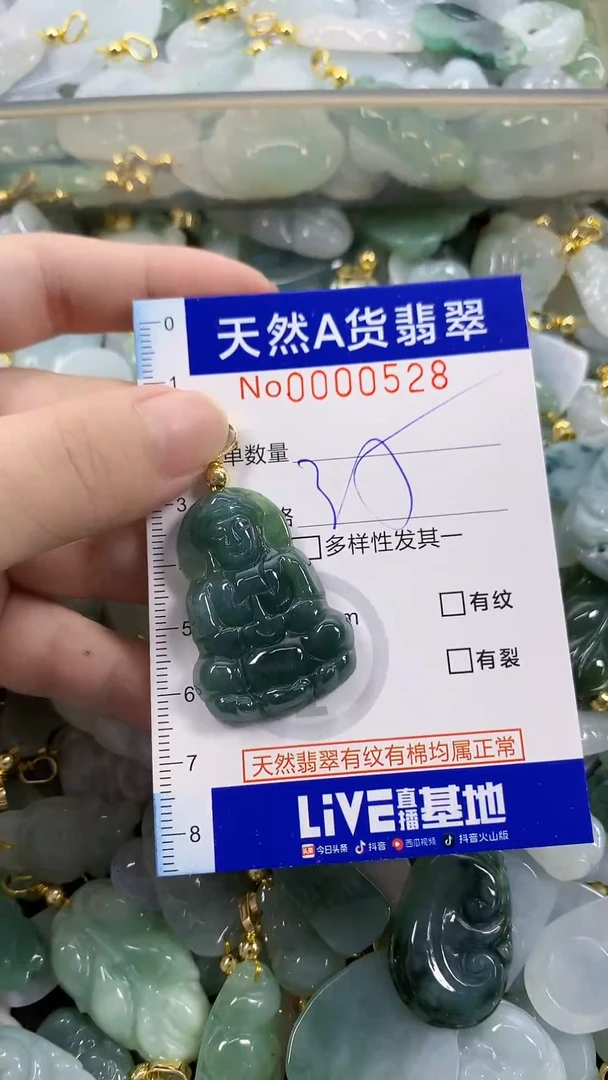 颈饰未镶嵌翡翠天然A货翡翠
