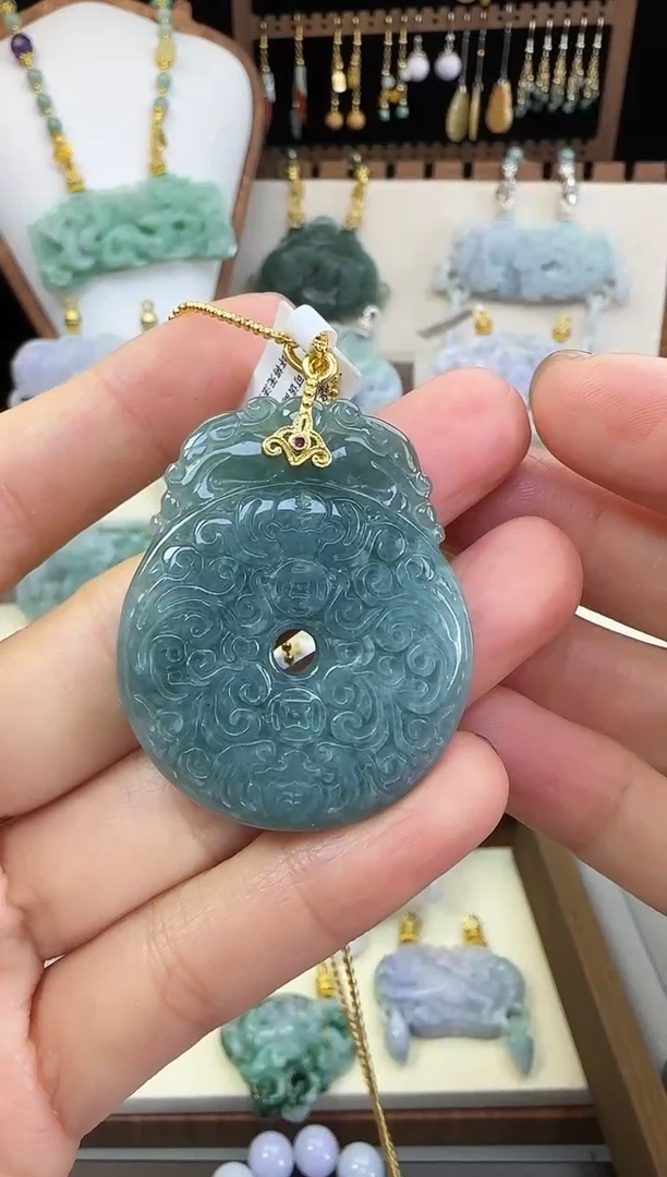 颈饰未镶嵌翡翠国风翡翠